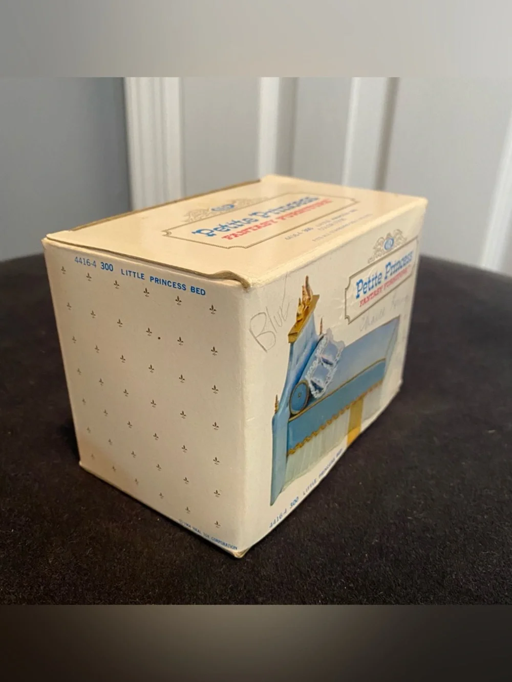 Vintage Ideal “Petite Princess” 4416-4 300 Little Pincess Miniature Bed - Blue